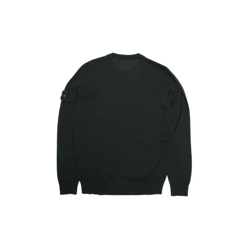 STONE ISLAND Logo Patch Crewneck Jumper-1