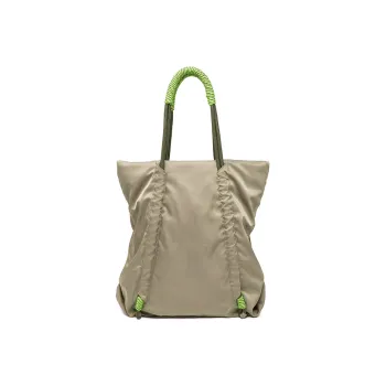 COMBACK Polyamide Tote Bag Shopping Bag Shoulder Bags Regular Unisex Light Khaki/Army Green
