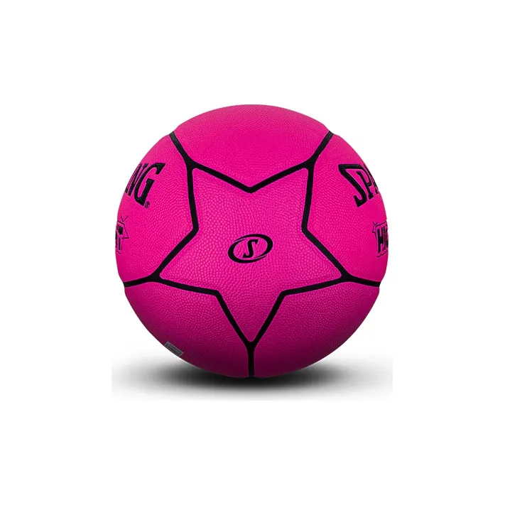 SPALDING HIGHLIGHT Series PU Basketball Rose Red Size 7 Training-5