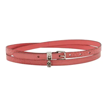 Alexander McQueen Thin Double Wrap Skull Belt