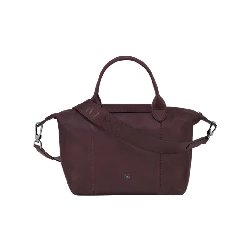LONGCHAMP Le Pliage Cuir Sheepskin Dumpling Bag Shoulder Bag Crossbody Bag Handbag Regular Women's Burgundy-2
