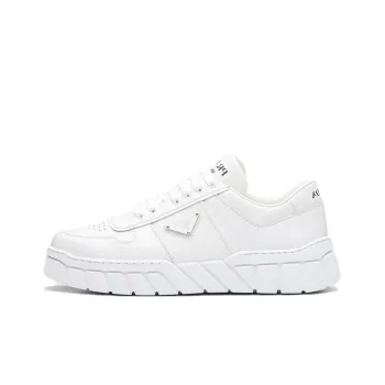 PRADA Voluminous Sneakers Leather White White