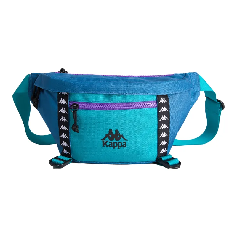 Kappa Polyester Sling Bag, Crossbody Bag, Fanny Pack Regular Unisex Endless Blue/Classic Black-0