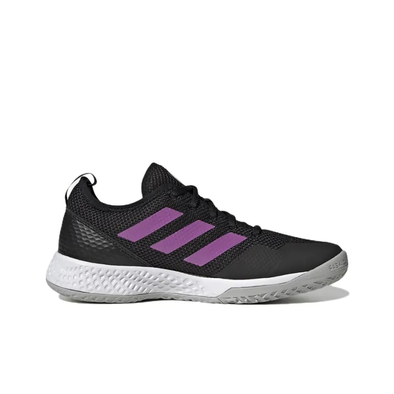 Adidas Courtflash Wear-Resistant Low-Top Tennis Shoes Women's Black-1