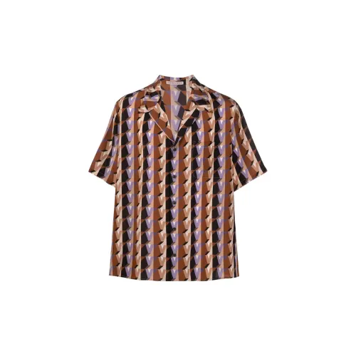 Valentino Shirts Men Brown