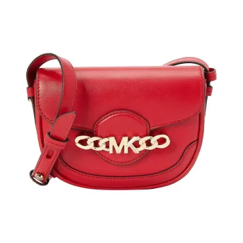MICHAEL KORS Hally Artificial Leather Shoulder Bag Crossbody Bag Extra Small Red