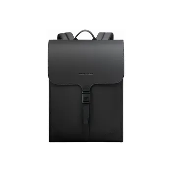 MARK RYDEN Leather Laptop Backpack Unisex Elegant Black/Graphite Gray/Olive Green
