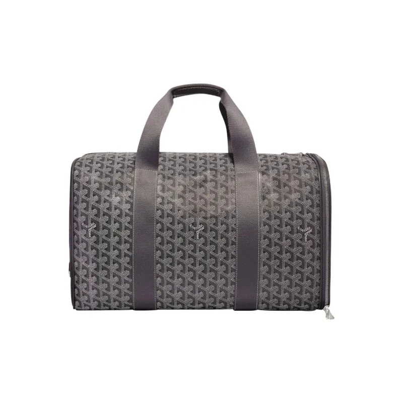 GOYARD VOLTIGEUR Canvas With Calfskin Pet Carrier, On The Go Luggage Bag, Carry on Bag Medium Size Unisex Gray-1