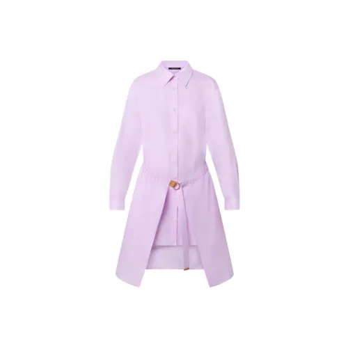 LOUIS VUITTON New Quarterly Products Of LV Long-Sleeved Dresses Women's Purple