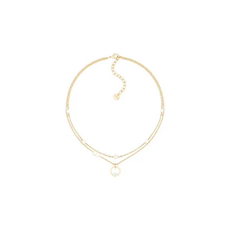 DIOR Classic CD Necklace Series Metal Necklaces Women's-0