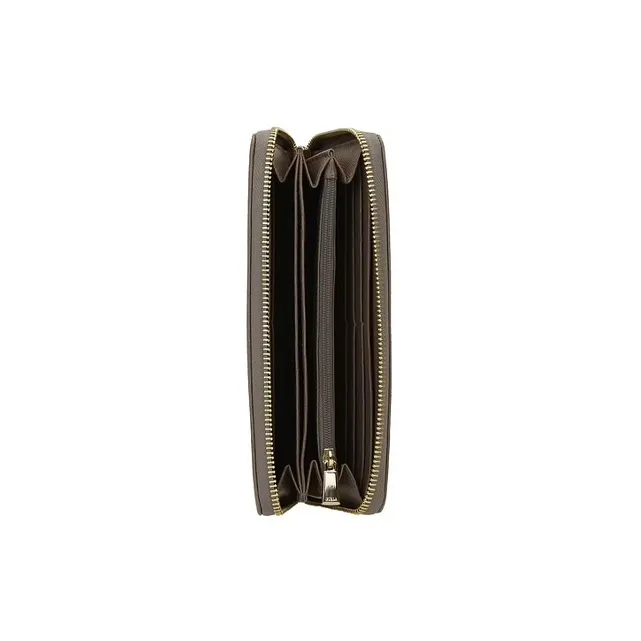 Furla Babylon Leather Wallet Large Size Women's Brown-3