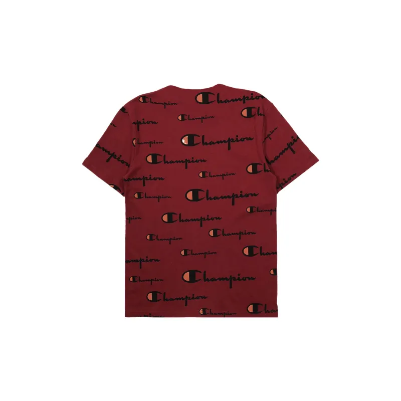 Champion T Shirt US Version Unisex Cherry Red-1