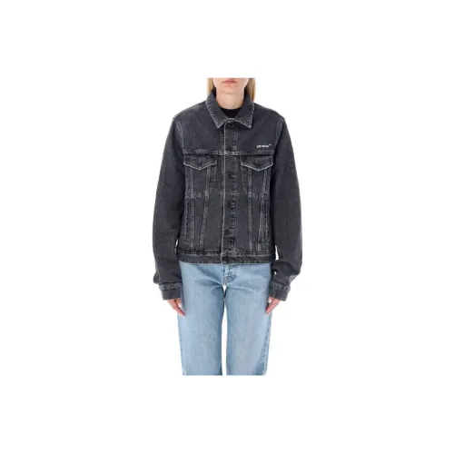 OFF-WHITE FW22 Denim Jackets Women's Black