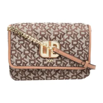 DKNY Patchwork Crossbody Bag Shoulder Bag Women's Brown