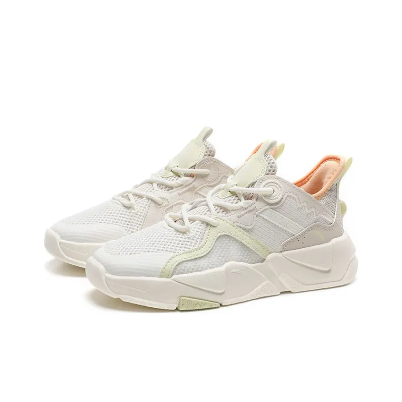 Anta G6 Low-Top Sports Casual Shoes Women's White Gray Green-2