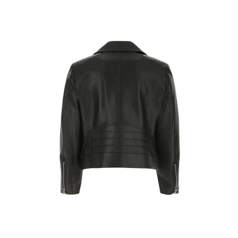 BALMAIN Leather Jackets Men Black-1