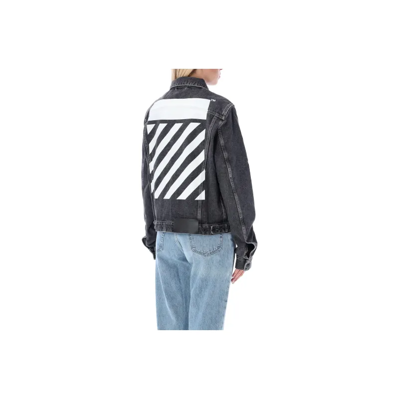 OFF WHITE Diag Regular Jacket Dark Grey-1