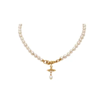 Vivienne Westwood Orb detail Pearl Necklace