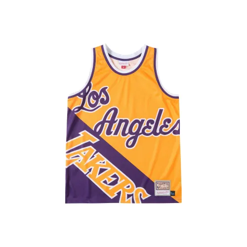 Mitchell Ness Basketball Jerseys Unisex Purple Gold