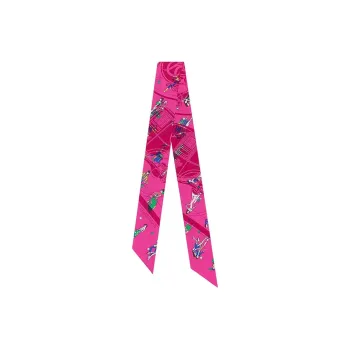 HERMES Silk Scarves Women's Pink