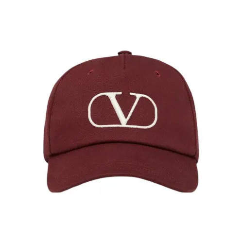 Valentino Baseball Caps Unisex Burgundy