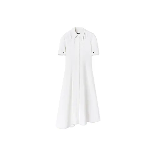 JIL SANDER Short-Sleeved Dresses Women's White