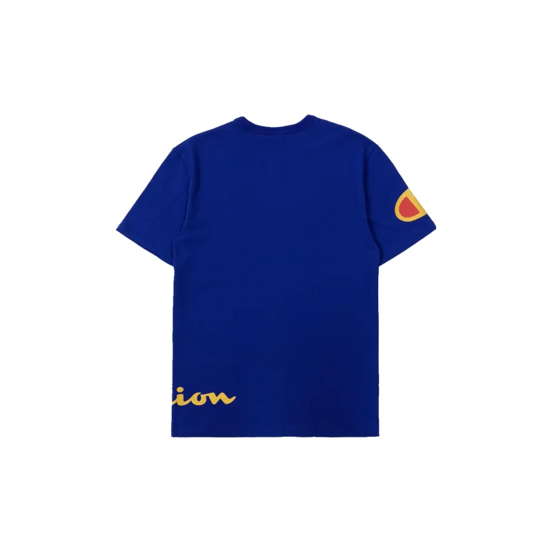 Champion T Shirt US Version Unisex Royal Blue-1