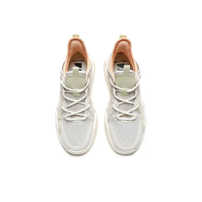 Anta G6 Low-Top Sports Casual Shoes Women's White Gray Green-3