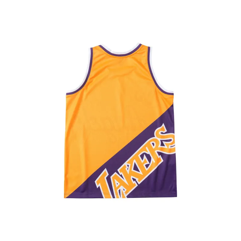 Mitchell & Ness Basketball Jersey Unisex Purple Gold-1