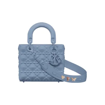 DIOR Lady DiorMy ABCDior Denim Calfskin Dior Bag Shoulder Bag Crossbody Bag Handbag Small Size Women's Haze Blue