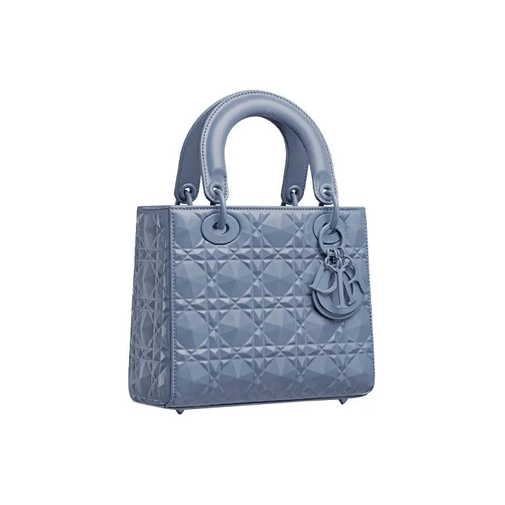 DIOR Lady DiorMy ABCDior Denim Calfskin Dior Bag Shoulder Bag Crossbody Bag Handbag Small Size Women's Haze Blue-1