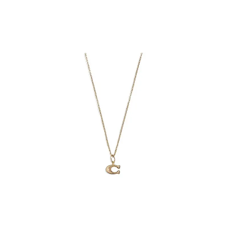 COACH Brass Necklaces Women's Gold-0