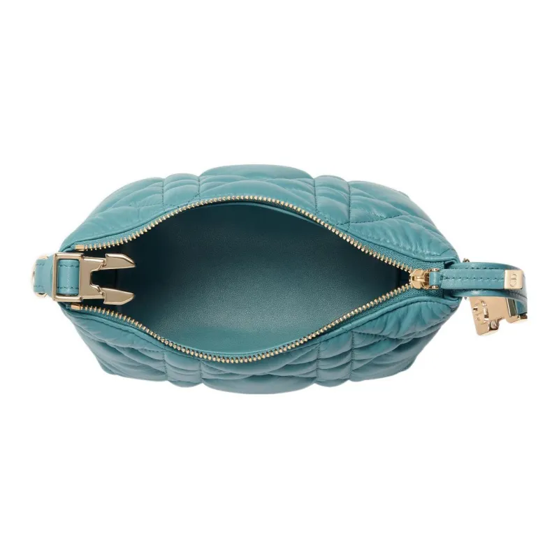 DIOR DiorTravel Cow Leather Lunch Box Bag Handheld Handbag Regular Women's Sky Blue-3