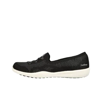 Skechers Newbury St Cushioning Anti-Slip Wear-Resistant Breathability Low-Top Casual Shoes Women's Black