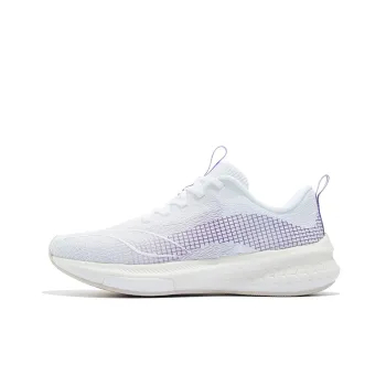 LiNing Red Hare 5 Pro Breathable And Resilient Low Top Running Shoes Women's White Purple