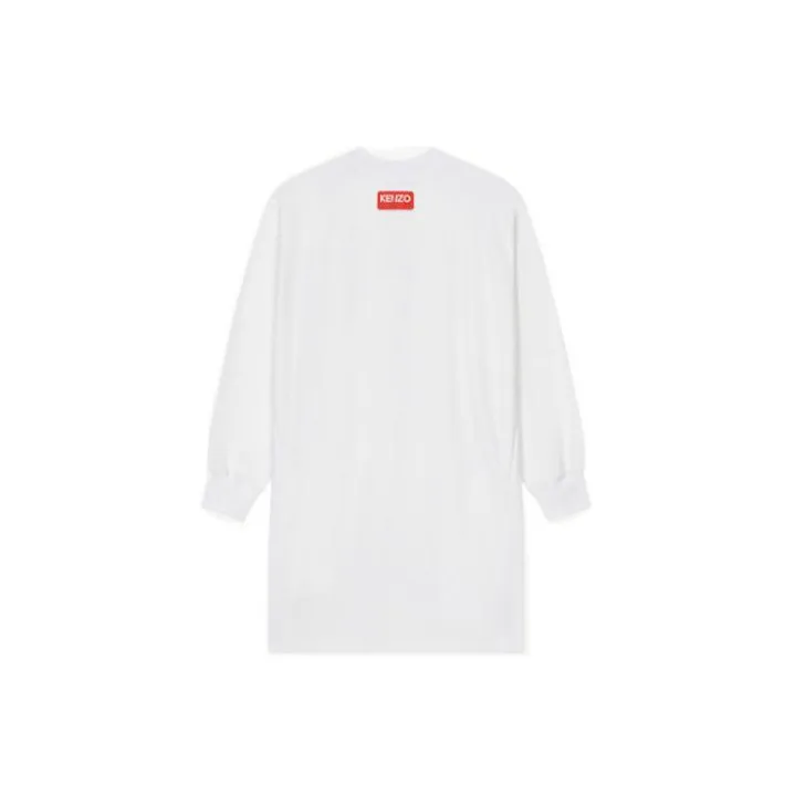 KENZO X Nigo FW22 Drop2 Long Sleeved Dress Women's White-1