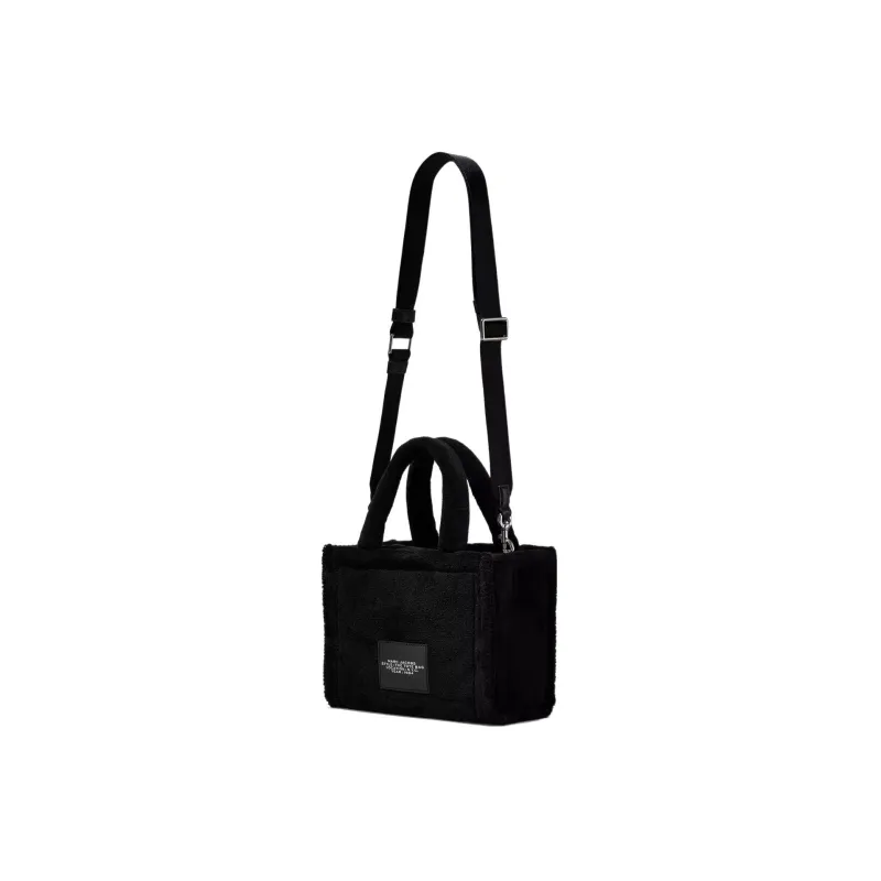 MARC JACOBS Terry Cloth Tote Bag, Shopping Bag, Shoulder Bag, Crossbody Bag, Handbag Mini Women's Black-4