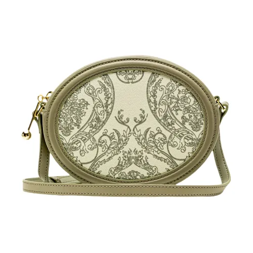 VANESSA HOGAN Monogram Crossbody Bags Khaki Green