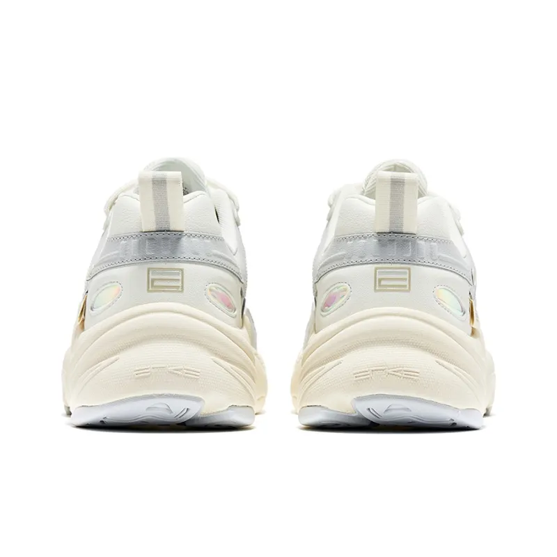 Erke Seeking Light Low-Top Running Shoes Men's White Gray-3