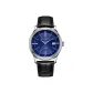 Blue Dial Silver Case