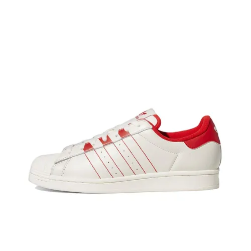 Superstar Adidas Originals 'White Vivid Red'