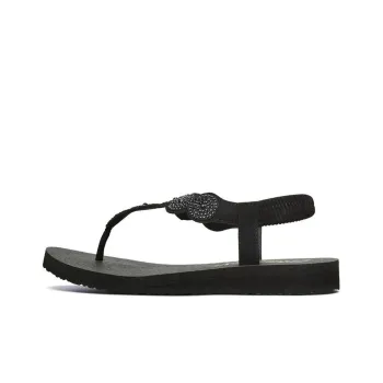 Skechers Meditation Beach Sandals Women's All Black