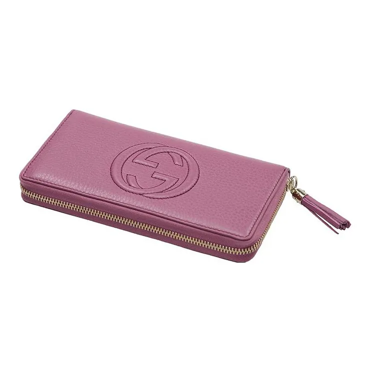 GUCCI Soho Cow Leather Wallet Women's Purple-3