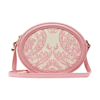 VANESSA HOGAN Monogram Cow Leather Round Bag Shoulder Bag Crossbody Bag Shoulder Bag Regular Women's Milkshake Pink