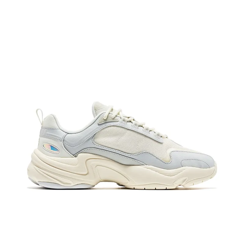 Erke Seeking Light Low-Top Running Shoes Men's White Gray-1