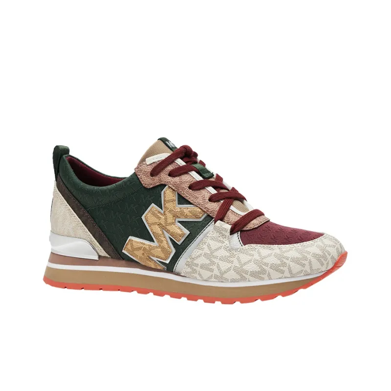 MICHAEL KORS Dash Low-Top Casual Shoes Women's White Green Red-2