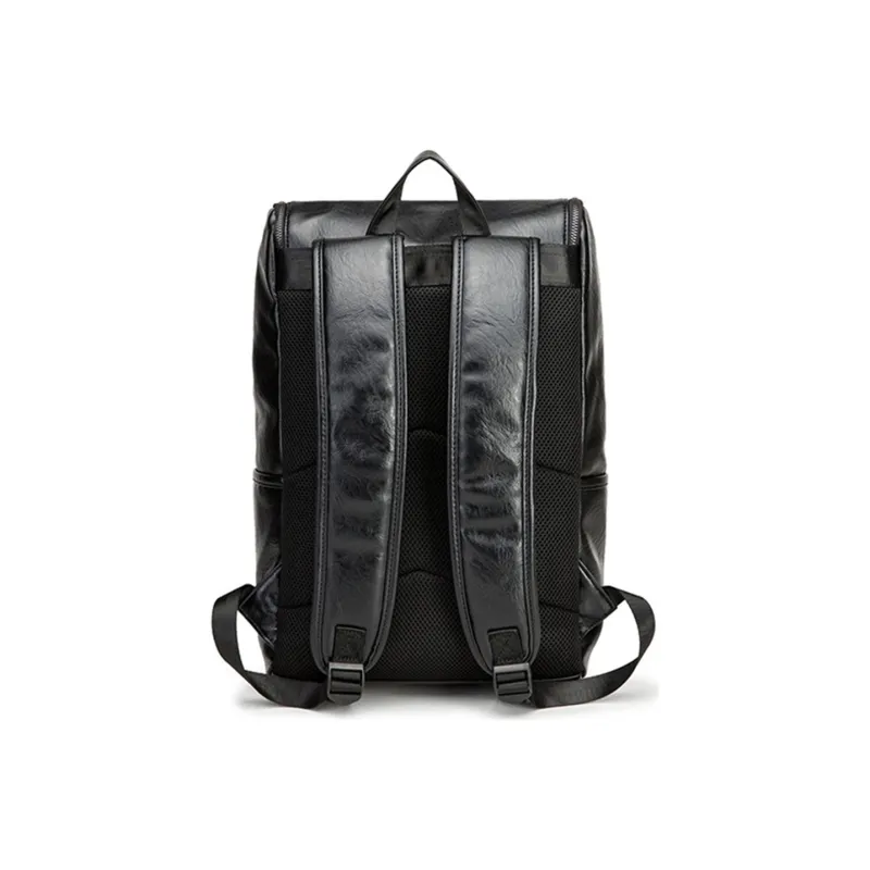 NOMK PU Backpack Regular Men's Black-3