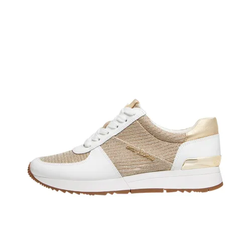 MICHAEL KORS ALLIE Low-Top Casual Shoes Women's Gold & White