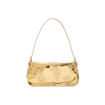 By Far Dulce Crystal Embellished Shoulder Bag