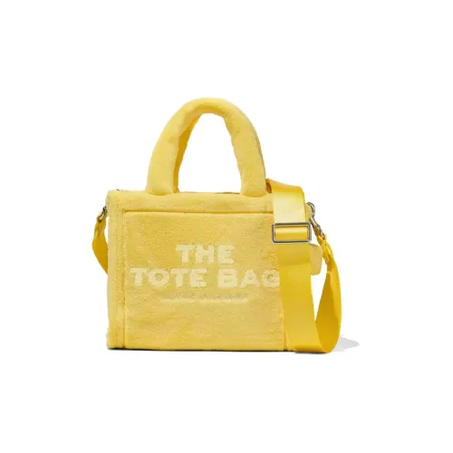 MARC JACOBS Plush Tote Bag Shopping Bag Shoulder Bag Crossbody Bag Handbag Mini Women's Yellow